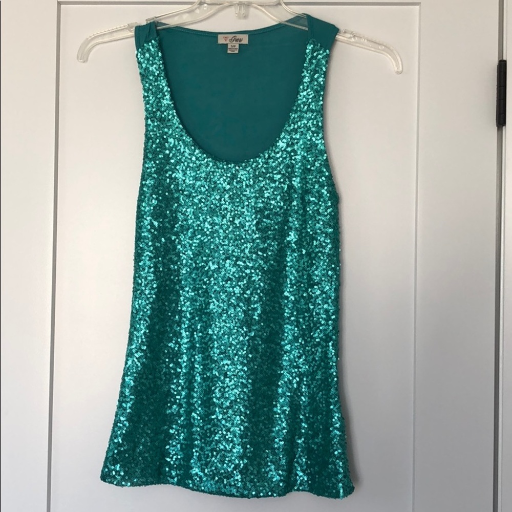 Guess sequin top